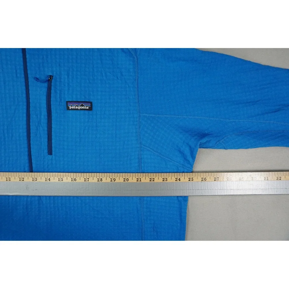 Patagonia R1 Jacket Mens 2XL Blue 1/2 Half Zip Pullover Polartec Fleece‎ Outdoor